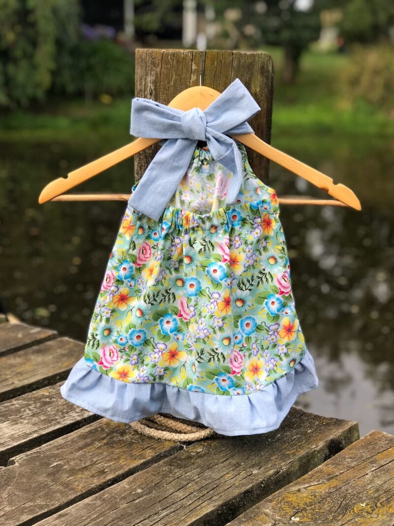 Blue & Flowered Sundress - Image 2