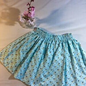Light Blue Flower Forget-me-not Skirt Add