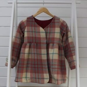 Burgundy Tartan Odette Coat